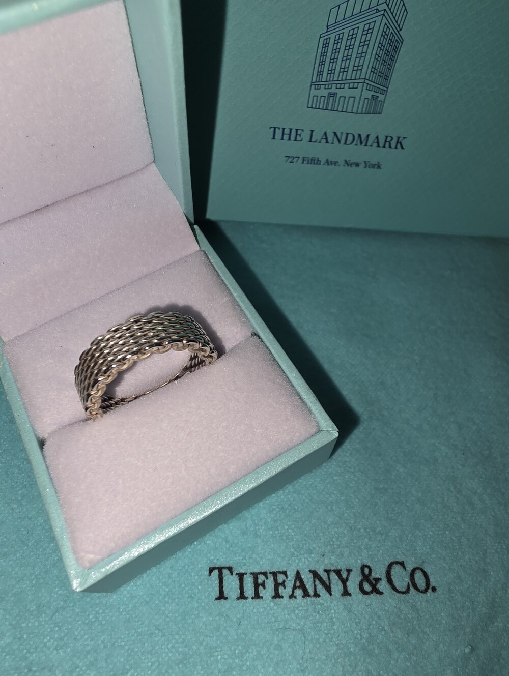 Tiffany & Co SUMMER SET  925 RING SIZE 7.5 It comes with Box and bag